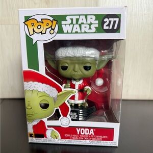 Funko Pop! Vinyl: Star Wars Yoda Santa Clause #277 VGUC Christmas Holiday